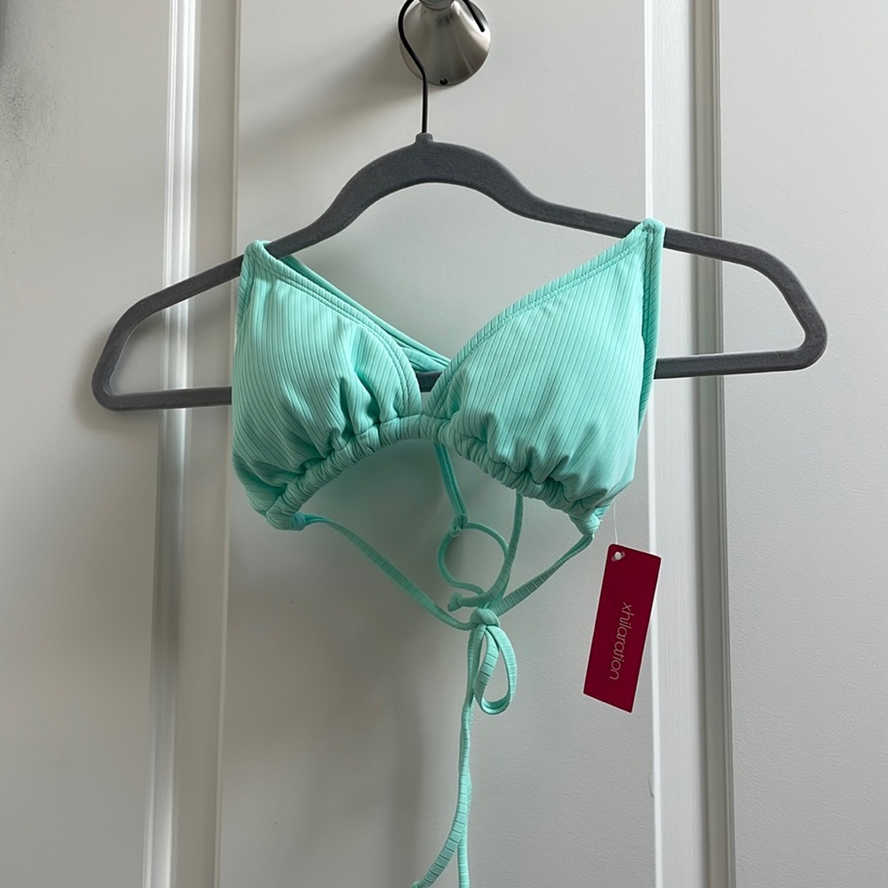 Cute Turquoise Bikini Top